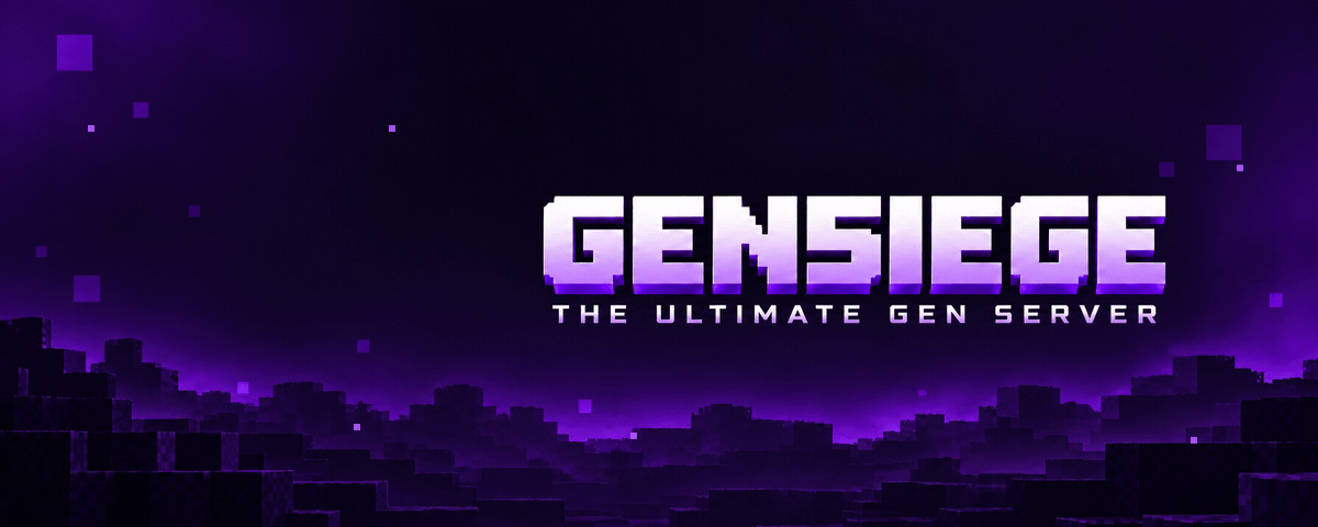 GenSiege purple Minecraft landscape